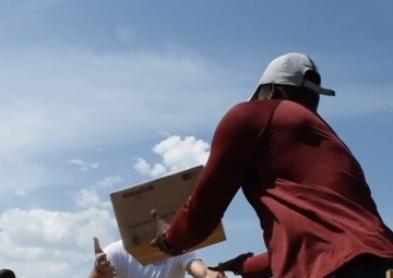 JTF-Haiti airlifts food to Haitians effected by the earthquake