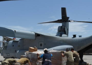 JTF-Haiti airlifts food to Haitians effected by the earthquake