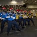 GHWB Sailors Participate in Hangar Bay Drills