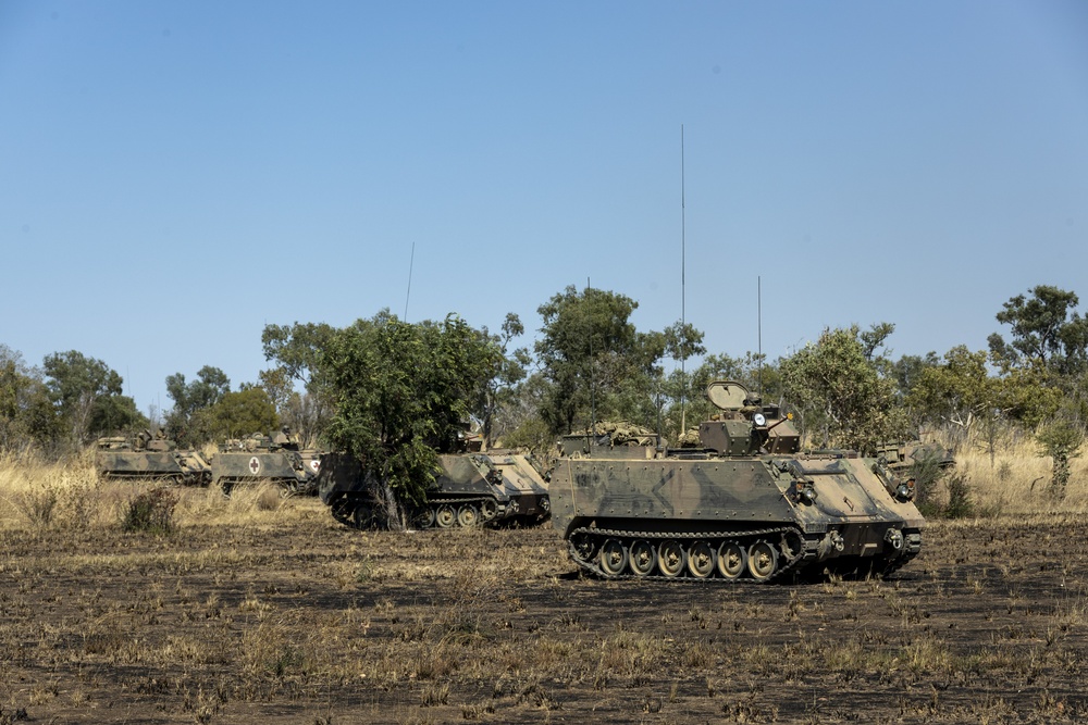 Mounted and dismounted attack rehearsals for Exercise Koolendong 2021