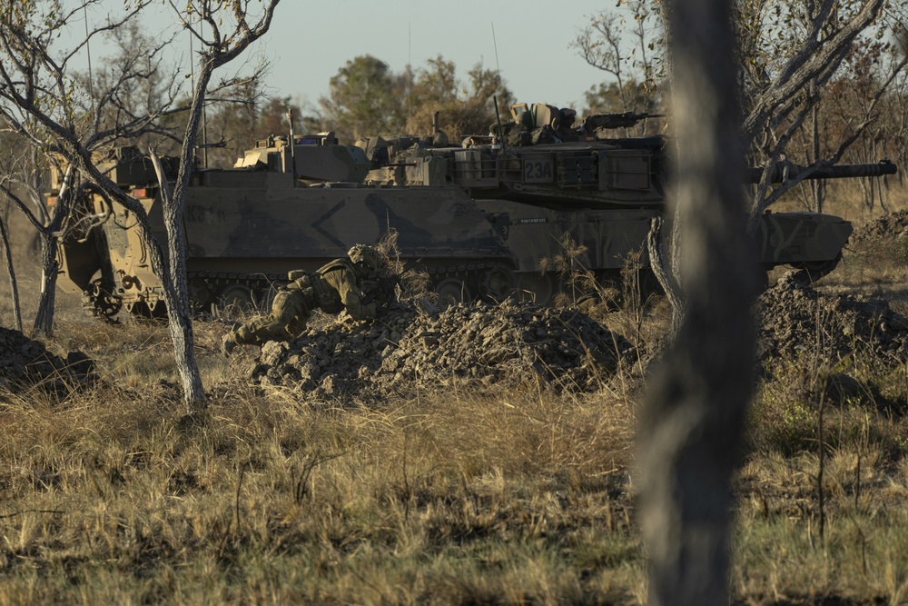 Mounted and dismounted attack rehearsals for Exercise Koolendong 2021