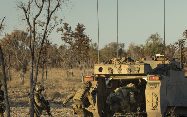 Mounted and dismounted attack rehearsals for Exercise Koolendong 2021