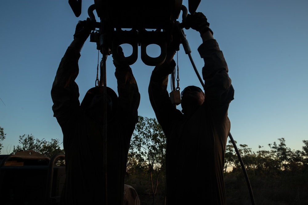 Australian Army 1 CSSB train during Exercise Koolendong