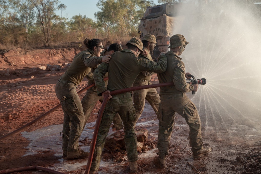 Australian Army 1 CSSB train during Exercise Koolendong