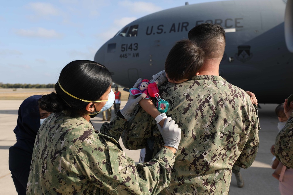 Evacuees from Afghanistan Land at Naval Station Rota