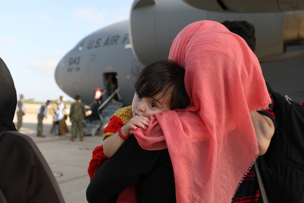 Evacuees from Afghanistan Land at Naval Station Rota