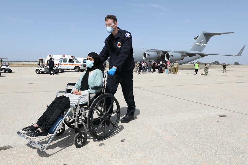 Evacuees from Afghanistan Land at Naval Station Rota