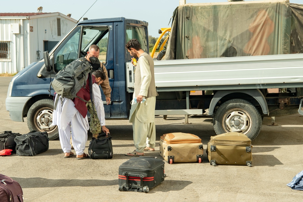 Evacuees from Afghanistan Land at Naval Station Rota