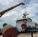 USCGC Walnut (WLB 205) prepares buoys