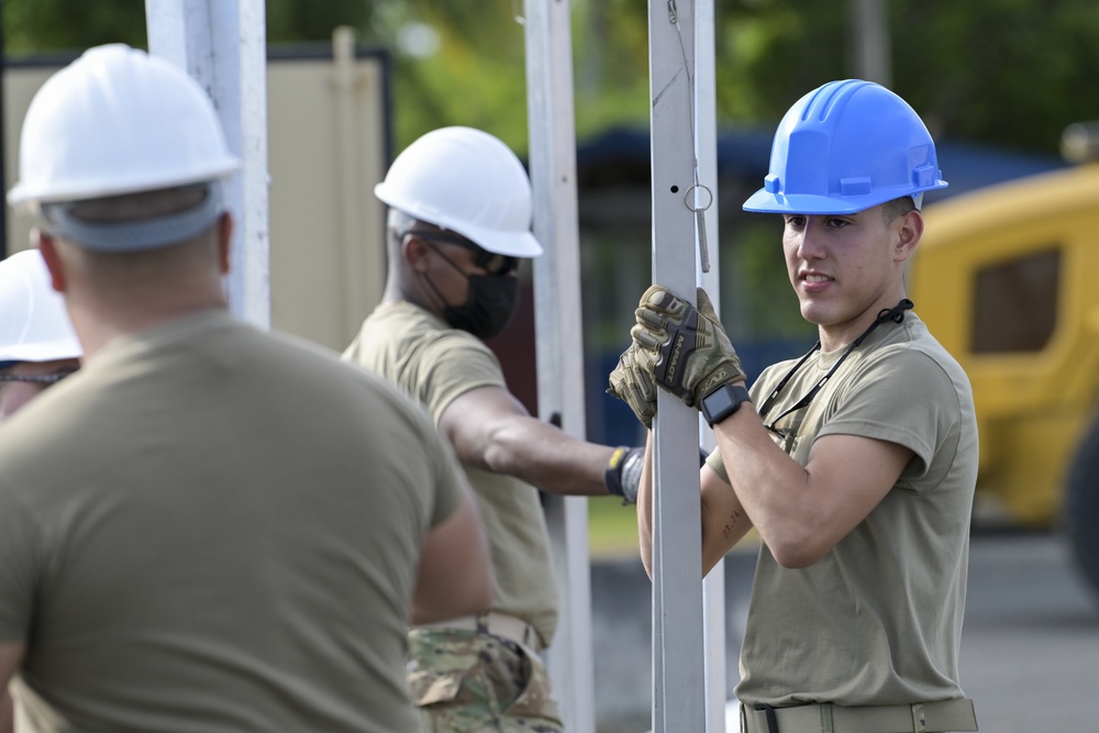 156th CES trains with Disaster Relief Beddown System