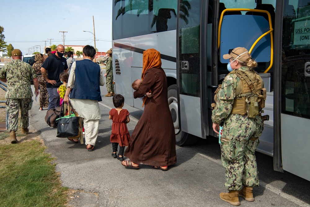 Evacuees from Afghanistan Land at Naval Station Rota