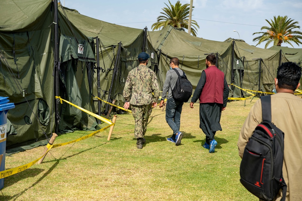 Evacuees from Afghanistan Land at Naval Station Rota