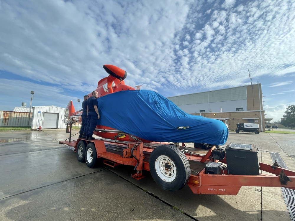 Coast Guard Air Station New Orleans prepares for Hurricane Ida