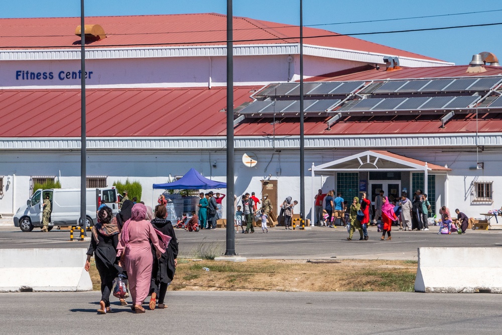 Evacuees from Afghanistan Settle in at Naval Station Rota
