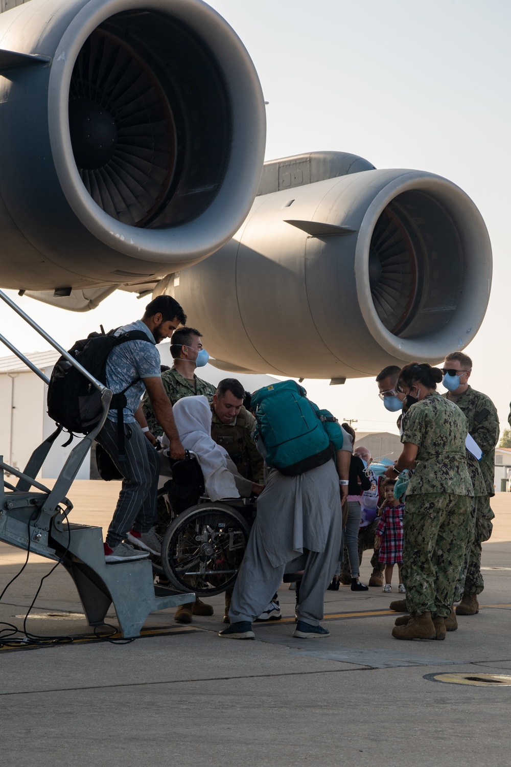 Evacuees from Afghanistan Arrive at Naval Station Rota
