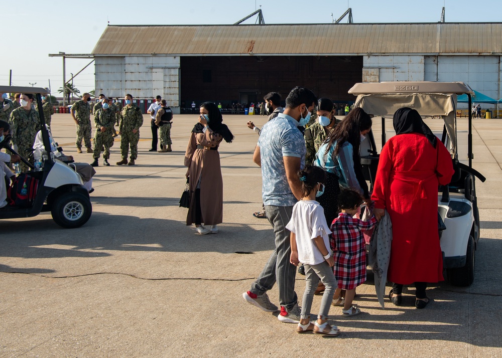 Evacuees from Afghanistan Arrive at Naval Station Rota