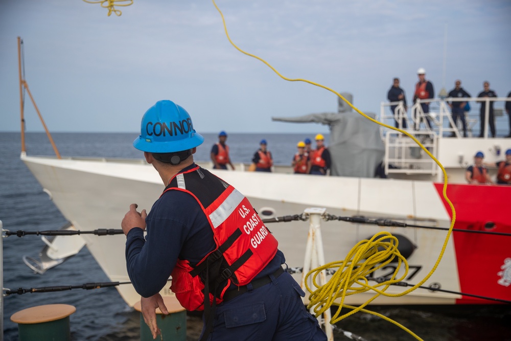 Escanaba fuels Richard Snyder at sea