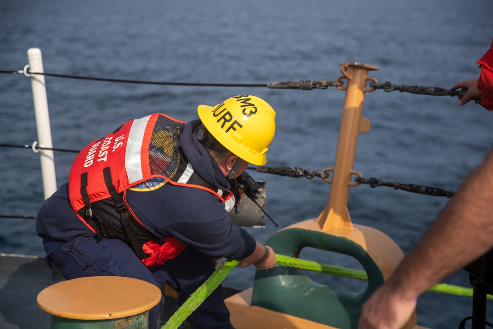 Escanaba fuels Richard Snyder at sea