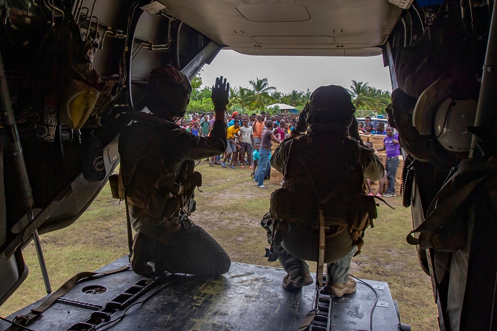 Marines with 2nd Marine Aircraft Wing provide humanitarian aid to Haiti