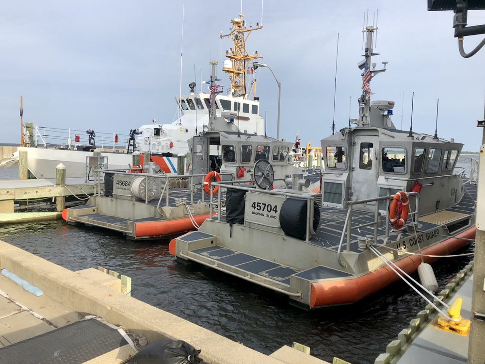 U.S. Coast Guard Station Dauphin Island prepares for Ida