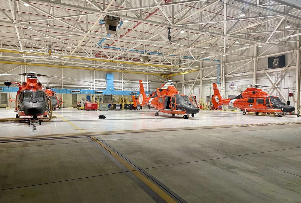 U.S. Coast Guard helicopters pre-stage for Ida in Houston