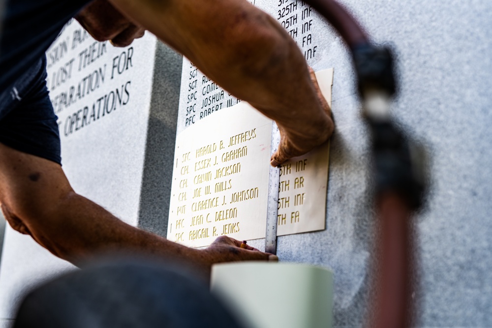 82nd Airborne Division Memorializes Fallen Paratroopers