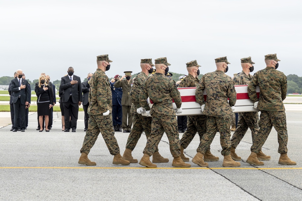 Marine Corps Sgt. Rosariopichardo honored in dignified transfer Aug. 29