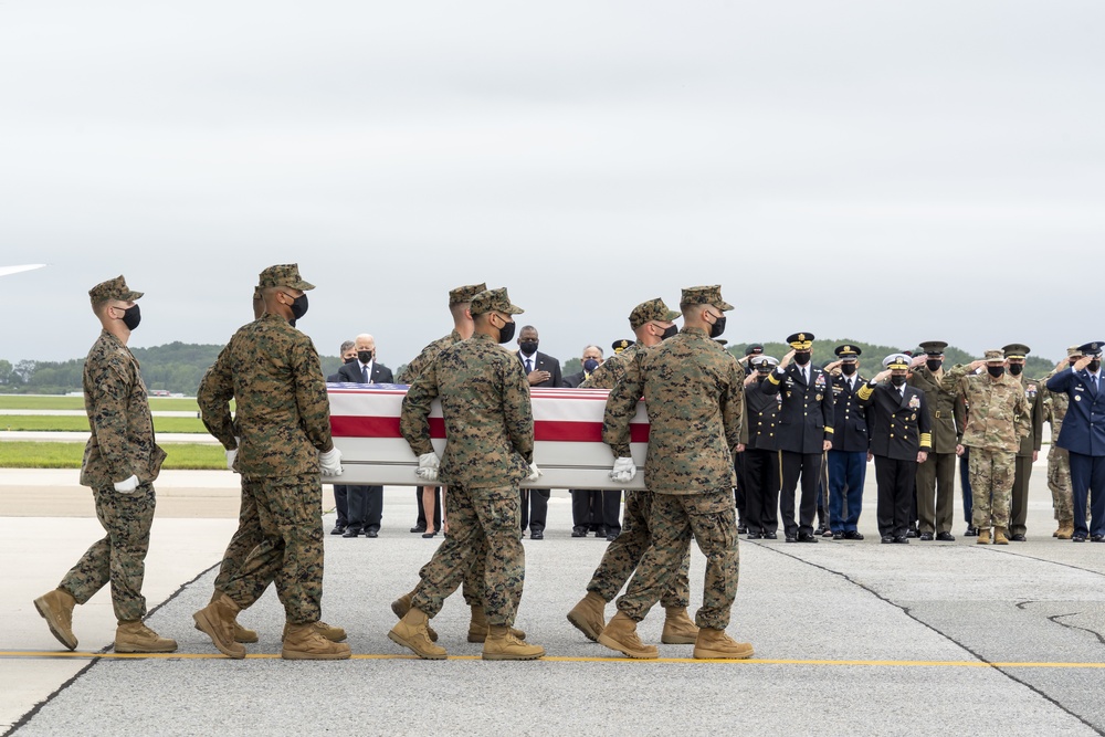 Marine Corps Cpl. Sanchez honored in dignified transfer Aug. 29