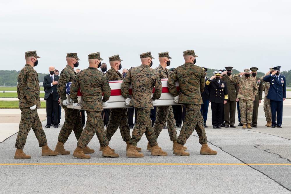 Marine Corps Lance Cpl. Nikoui honored in dignified transfer Aug. 29