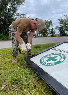 US Navy Seabees assigned to NMCB-5 start construction at Diego Garcia