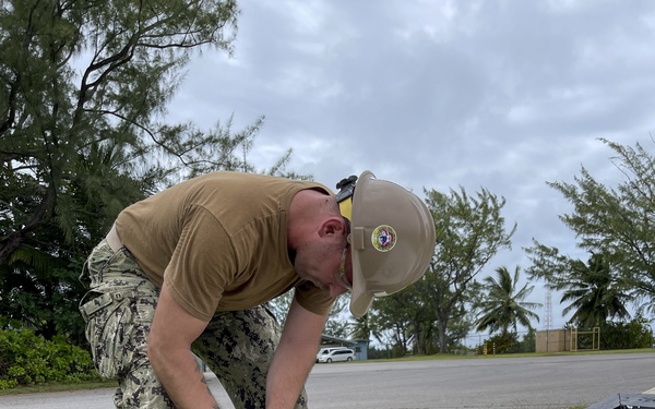 US Navy Seabees assigned to NMCB-5 start construction at Diego Garcia