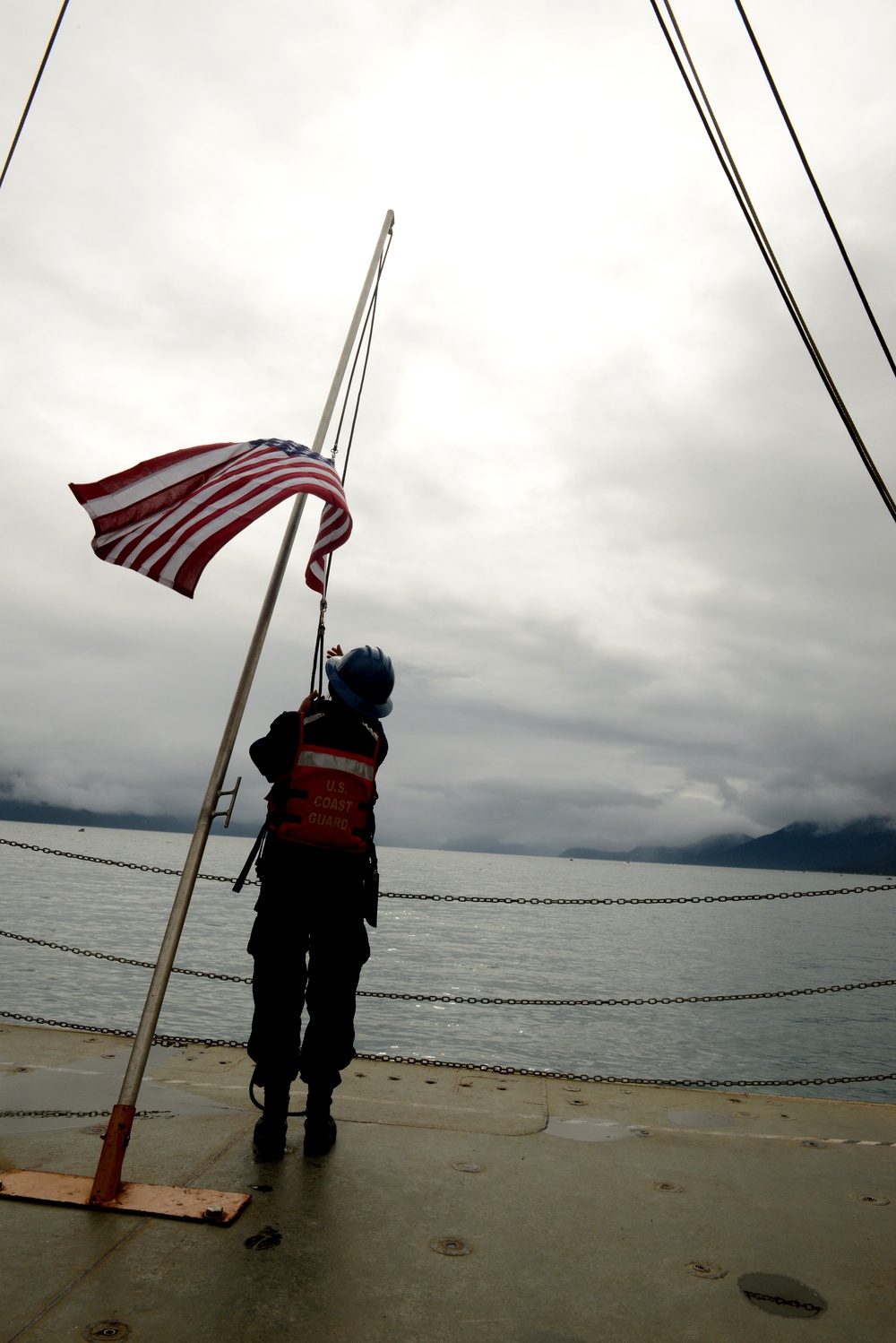 Coast Guard Cutter Healy departs Seward, Alaska