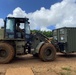 US Navy Seabees assigned to NMCB-5 pave and repair roadways in Tinian, Northern Mariana Islands