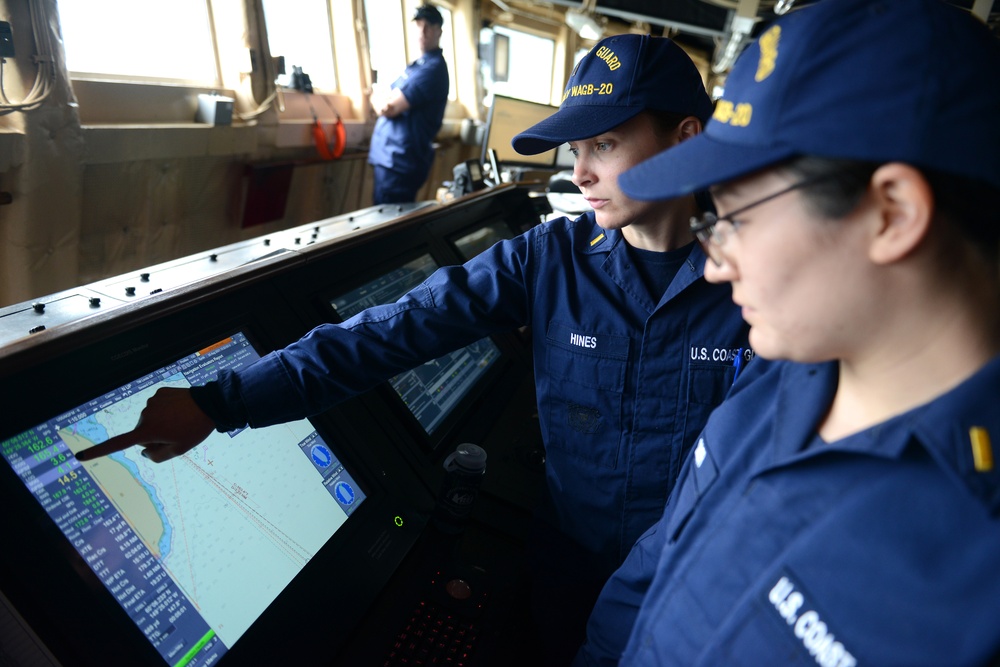 Coast Guard Cutter Healy departs Seward, Alaska