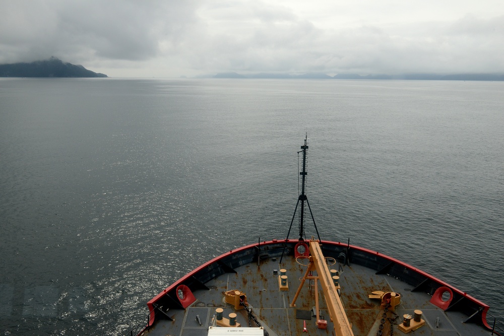 Coast Guard Cutter Healy departs Seward, Alaska