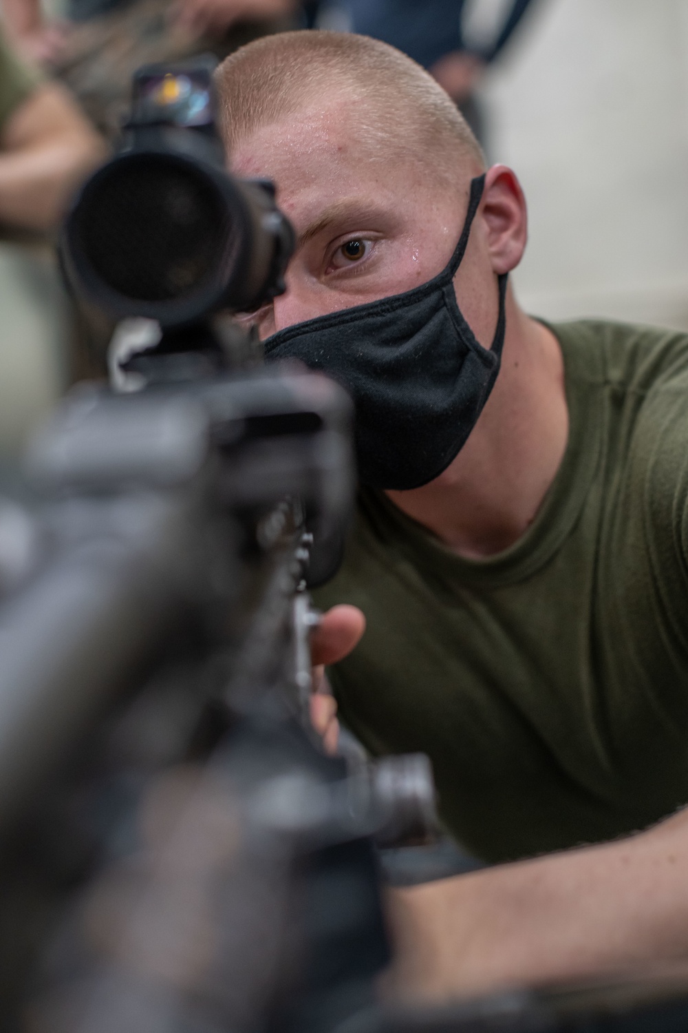 Alpha Co., BLT 1/1, machine gun cross training
