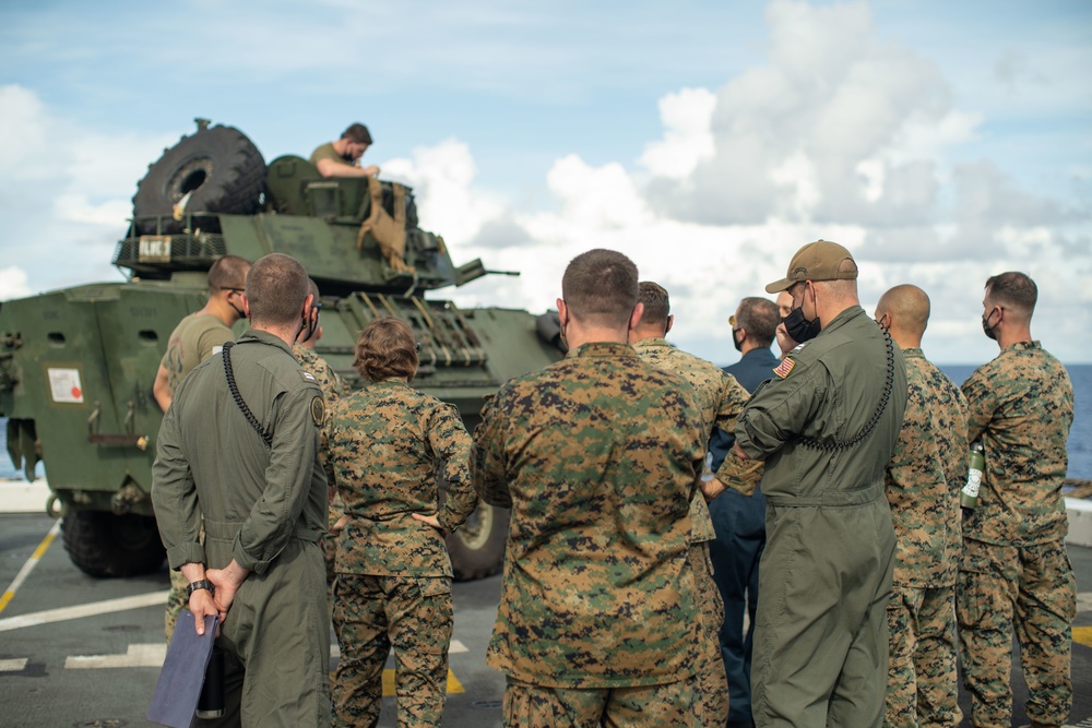 LAR Co. DATF rehearsal aboard USS Portland