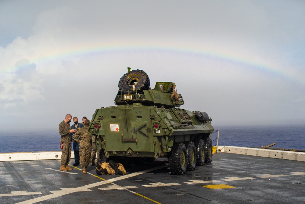 LAR Co. DATF rehearsal aboard USS Portland