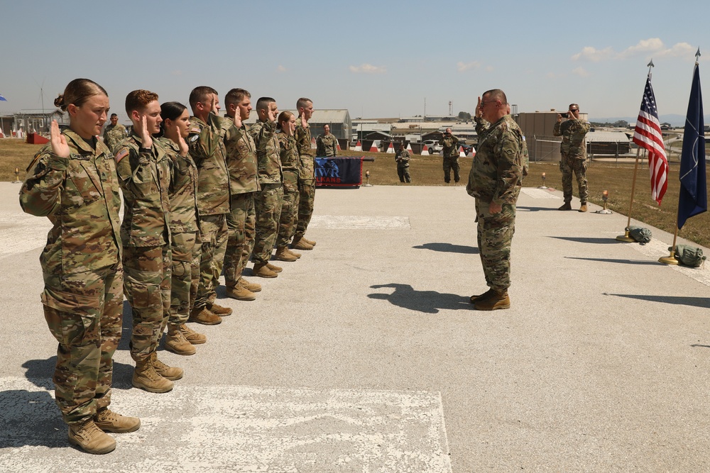 Vermont Adjutant General Administers Oath of Enlistment