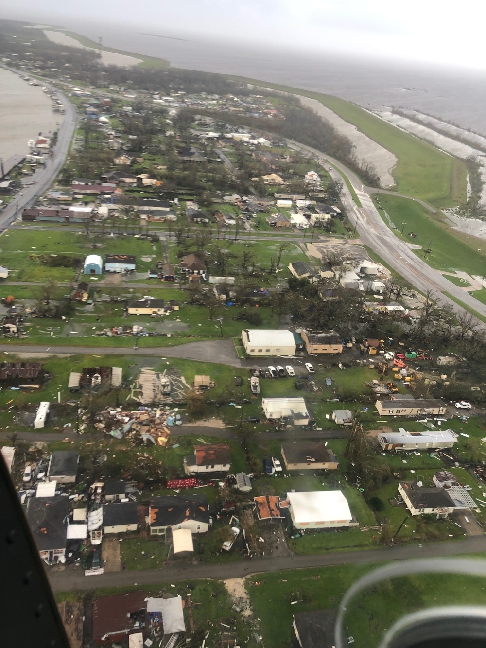 Coast Guard conducts Hurricane Ida post-storm overflights along the Gulf Coast 