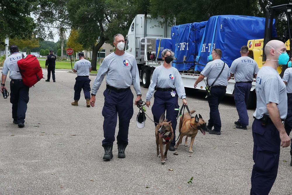 Texas A&amp;M Taskforce One Staging Ahead of Hurricane Ida Landfall