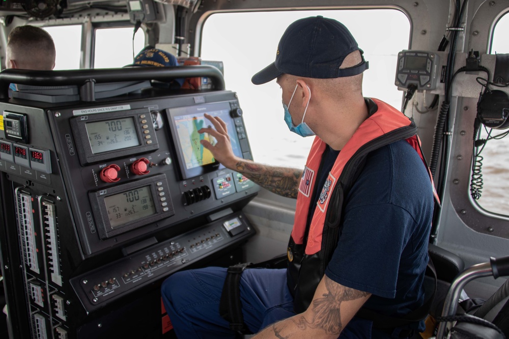 U.S. Coast Guard Station Brunswick crew conducts training