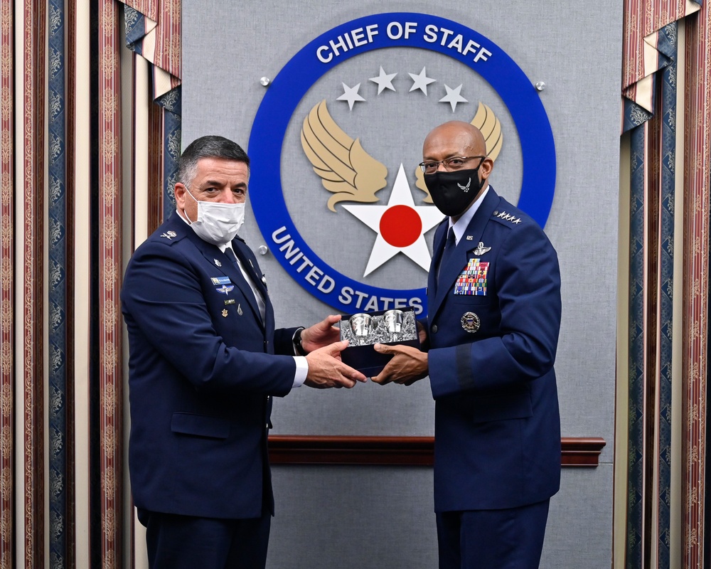 CSAF Brown meets Israeli Air Force commander