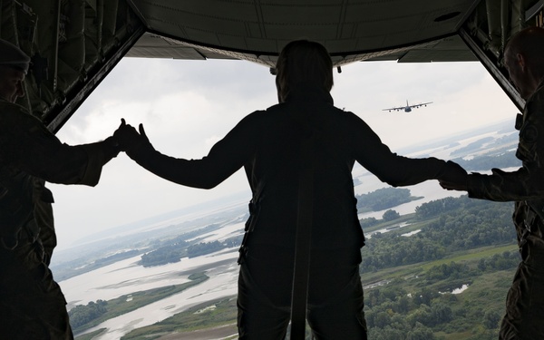MC-130J Commando II Flies a Low-level Over Kyiv