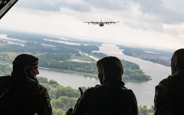 MC-130J Commando II Flies a Low-level Over Kyiv