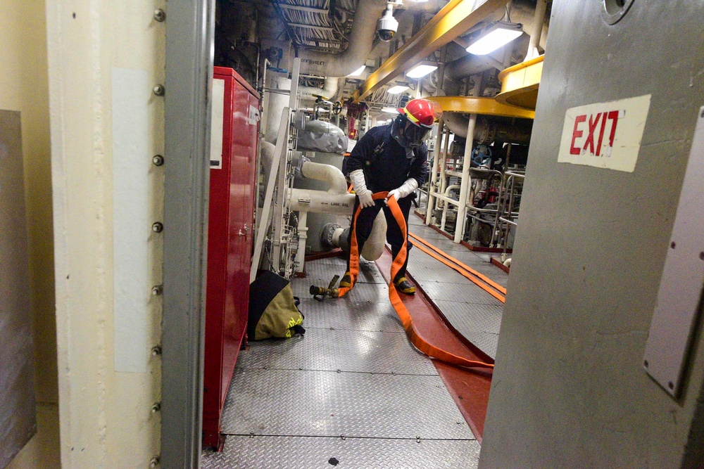 USS John P. Murtha (LPD 26) Damage Control Drill
