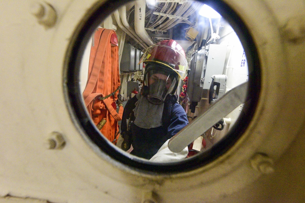 USS John P. Murtha (LPD 26) Damage Control Drill