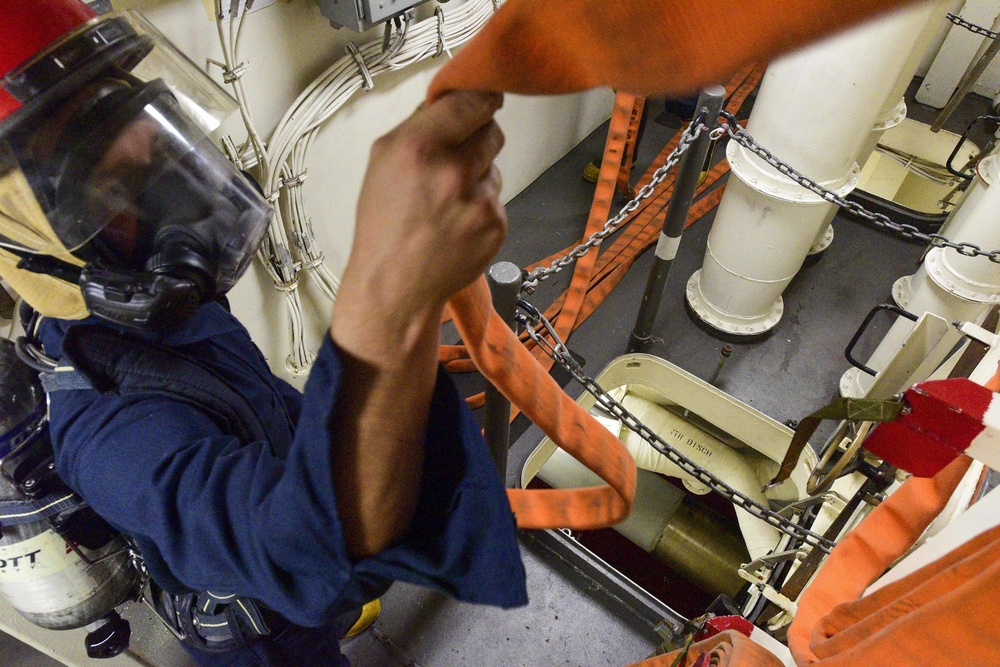 USS John P. Murtha (LPD 26) Damage Control Drill