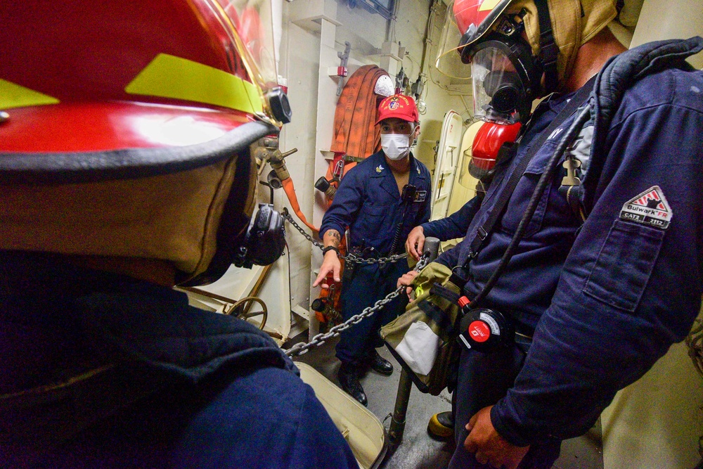 USS John P. Murtha (LPD 26) Damage Control Drill