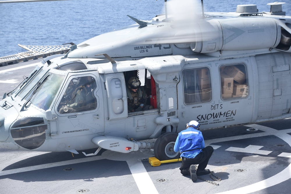 HSC 28 Conducts Flight Deck Operations Aboard USNS Burlington